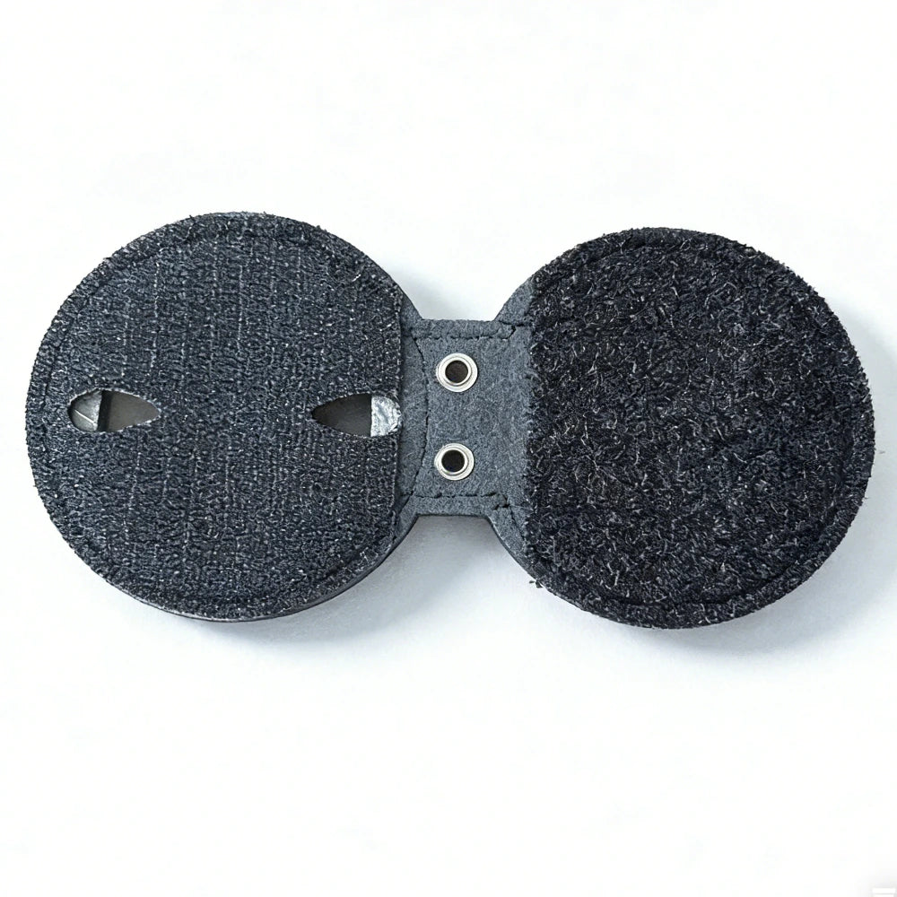 Genuine Leather Embedded Cut-out Holder For Round US MARSHAL & Other Police Badges