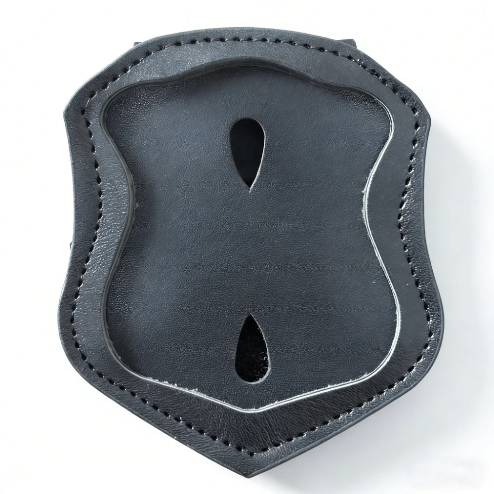 Vegan leather Police Holder For Boston Badges