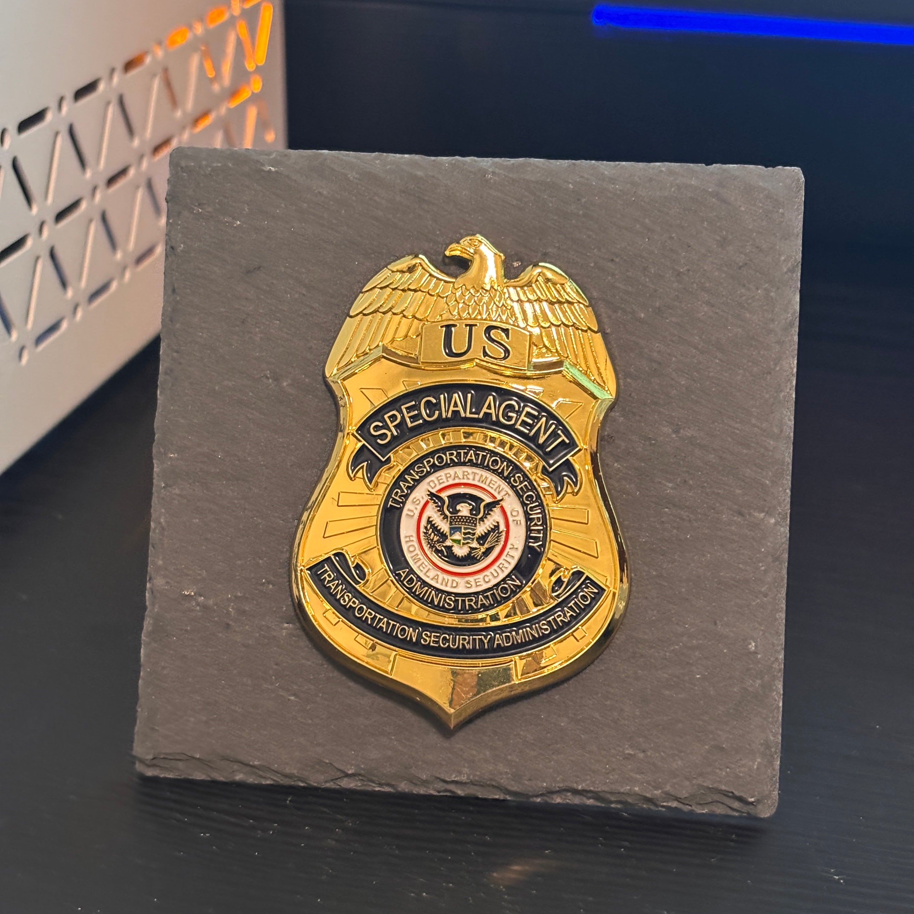 Special agent police badge Desk Decor,Law Enforcement Award & Recognition Collectible gifts retirement memorial