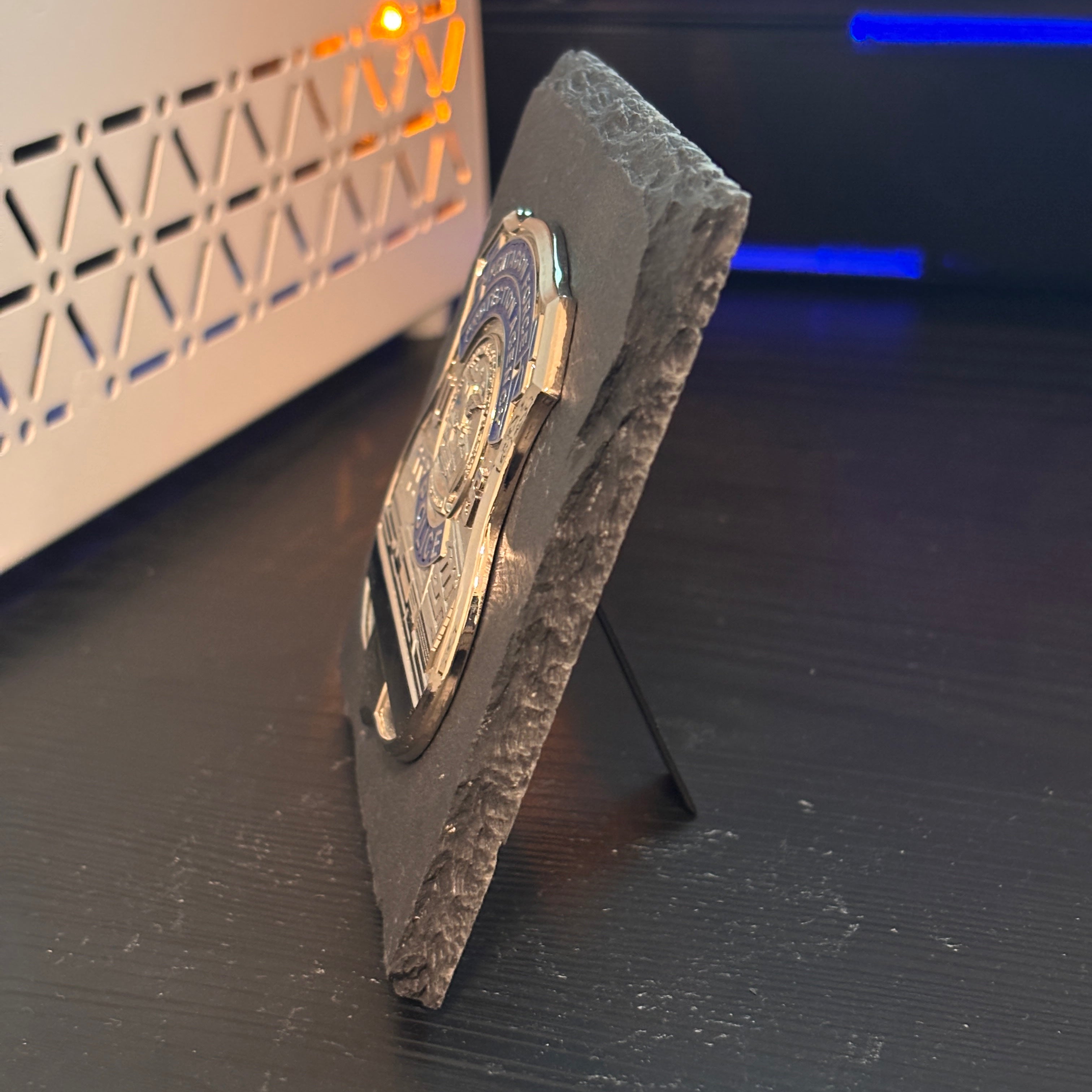 Pentagon force police badge Desk Decor,Law Enforcement Award & Recognition Collectible gifts retirement memorial