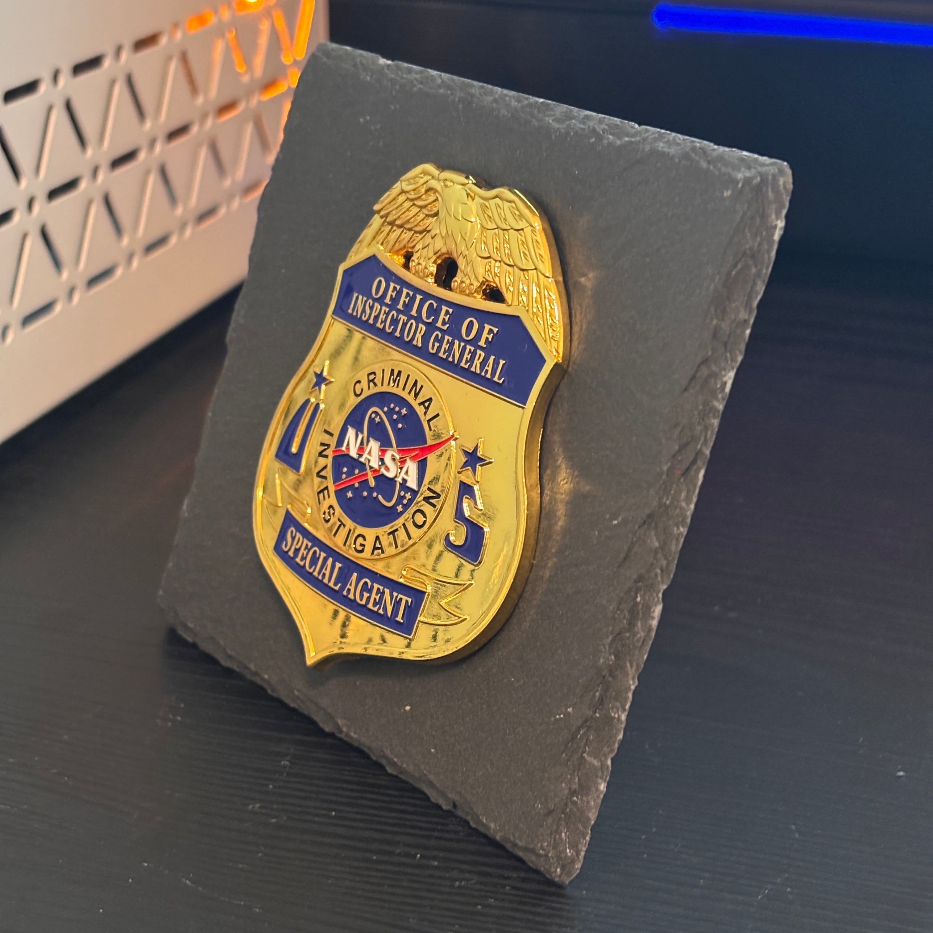 Inspector general badge Desk Decor,Law Enforcement Award & Recognition Collectible gifts retirement memorial