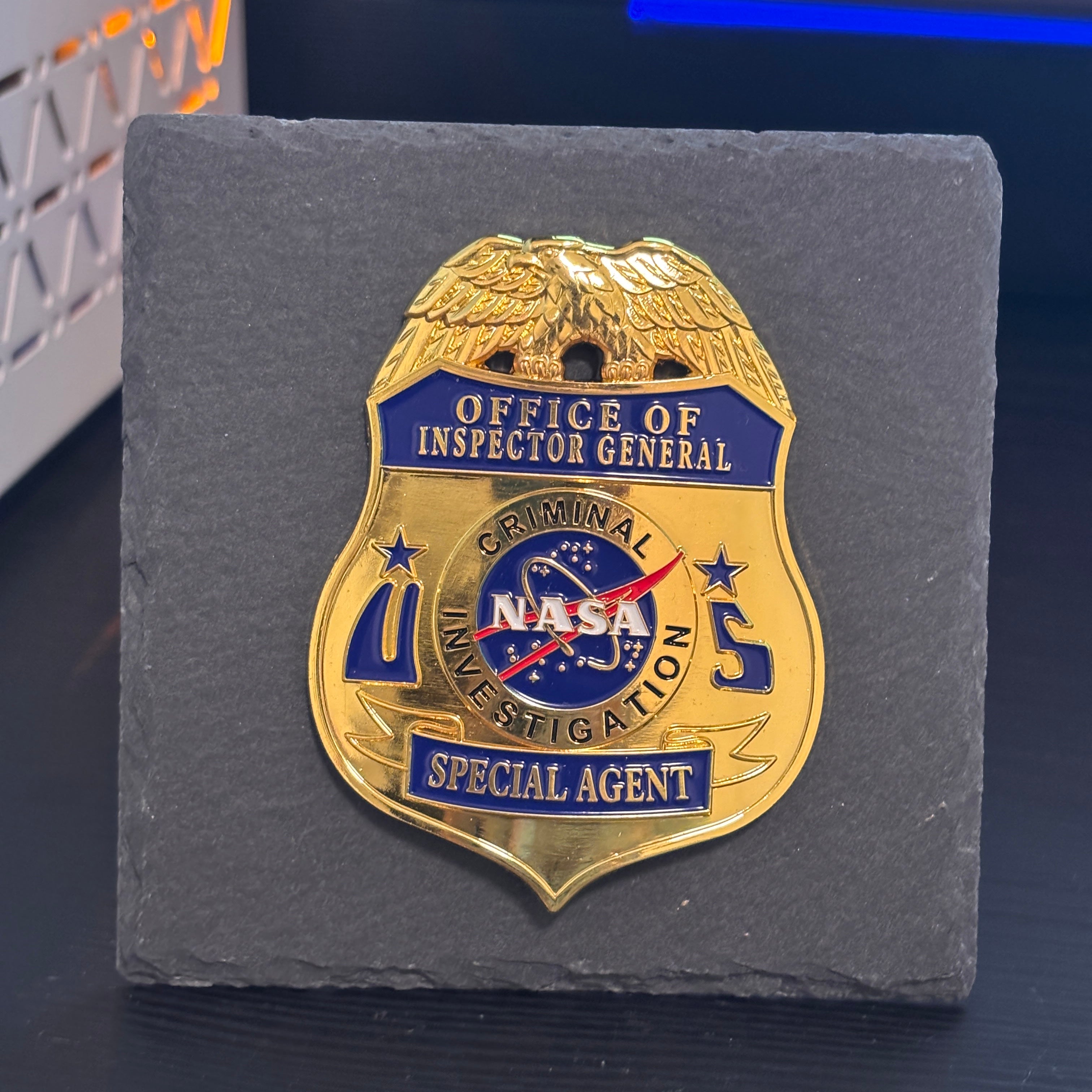 Inspector general badge Desk Decor,Law Enforcement Award & Recognition Collectible gifts retirement memorial