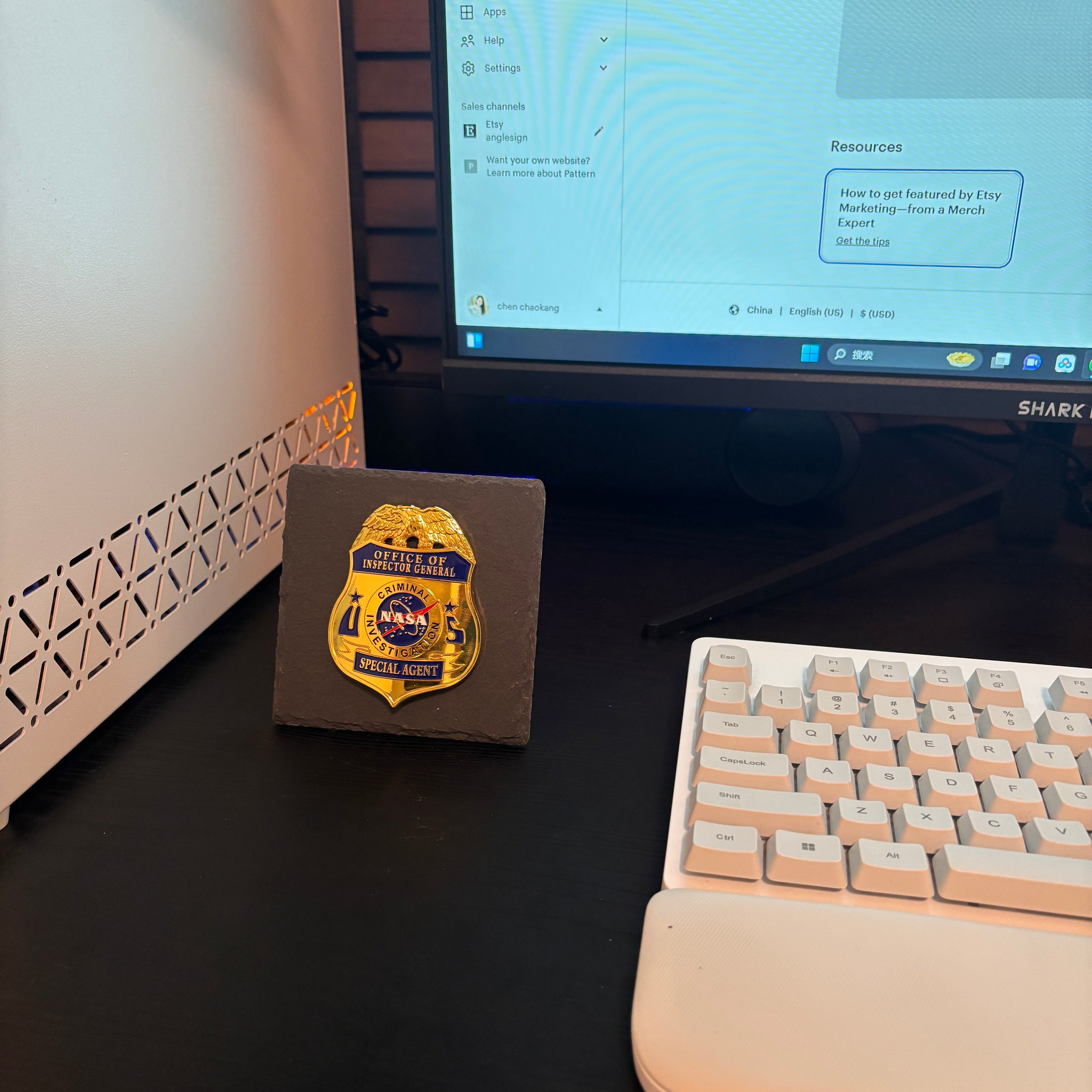 Inspector general badge Desk Decor,Law Enforcement Award & Recognition Collectible gifts retirement memorial