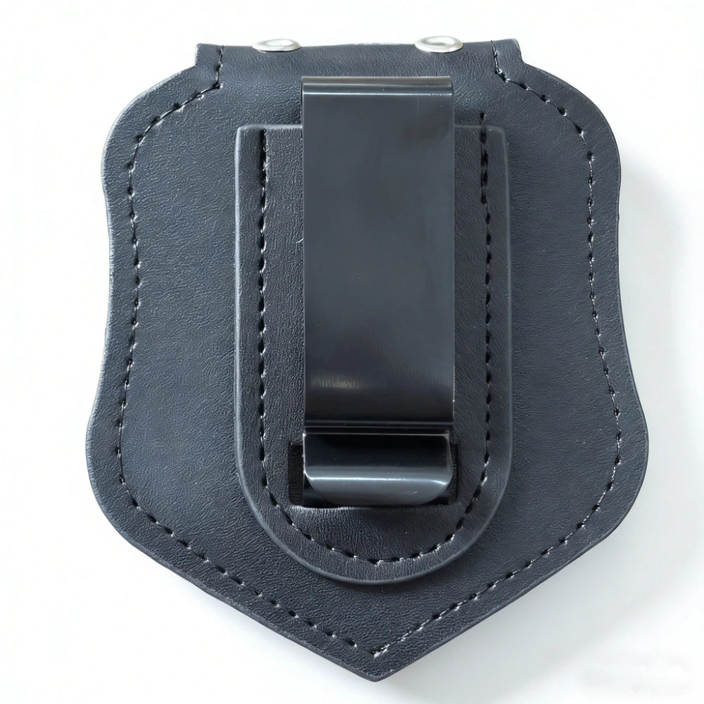 Vegan leather Police Holder For Boston Badges
