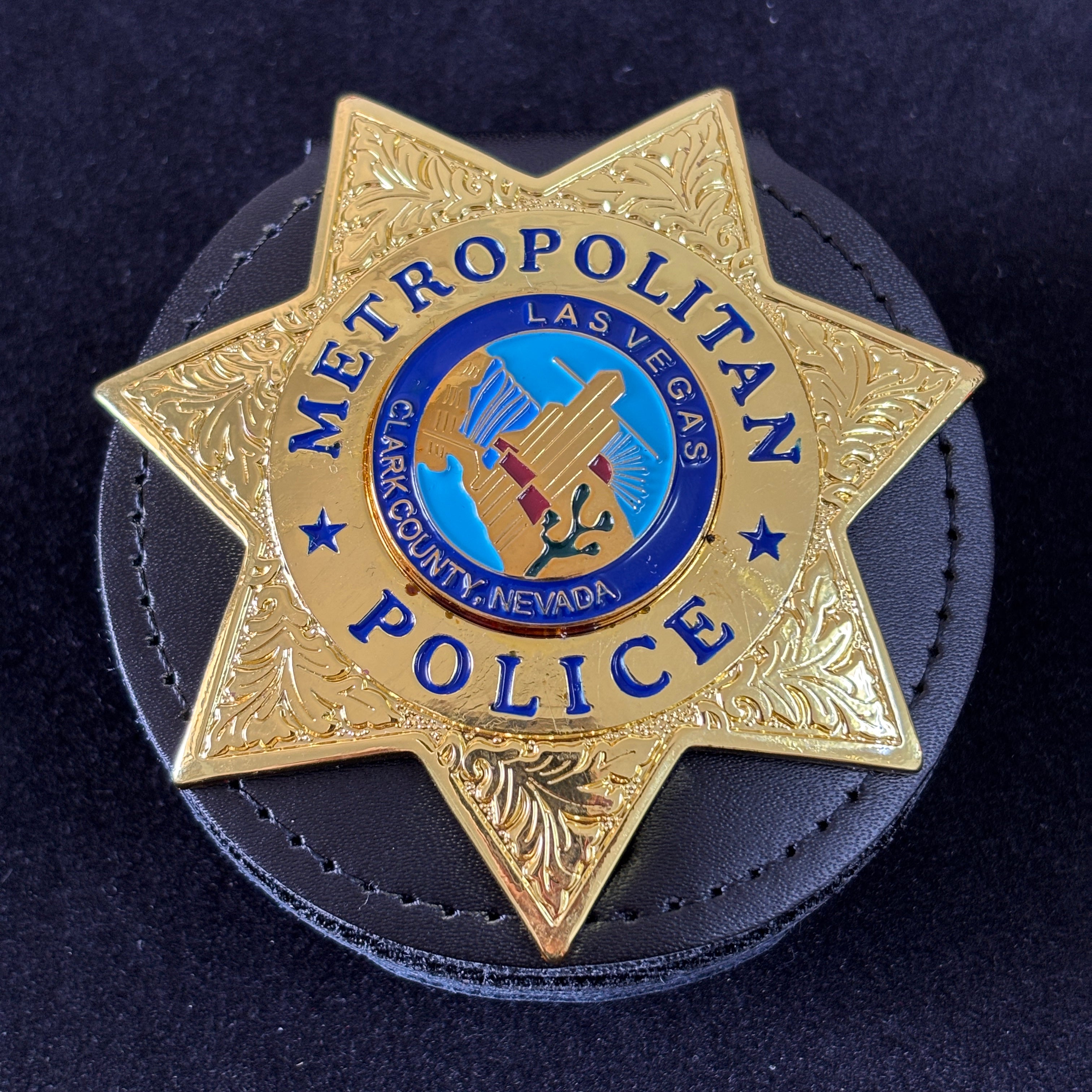 Las Vegas Metropolitan Police Badge LVMPD Replica Movie Props