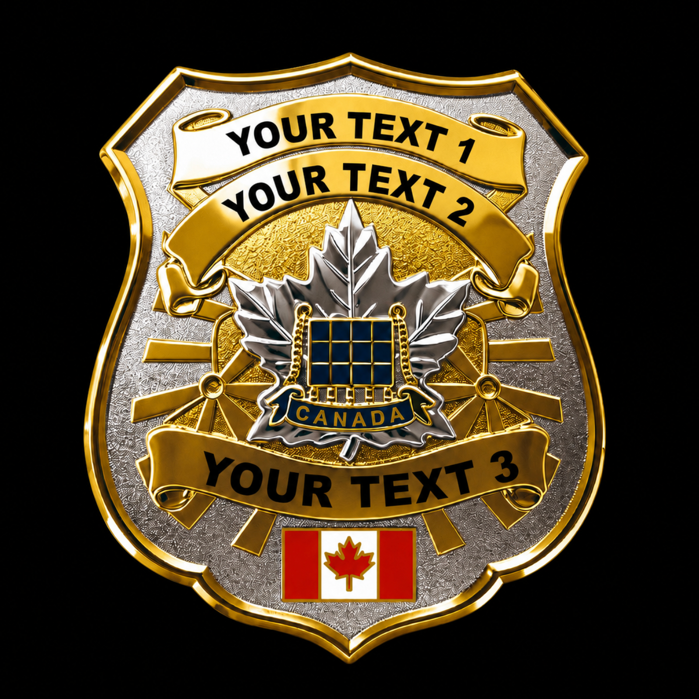 Canada Border Services Agency CBSA(ASFC) Customizable badge Replica Movie Props