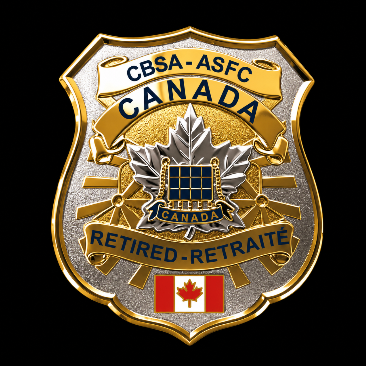 Canada Border Services Agency CBSA(ASFC) RETIRED badge Replica Movie Props
