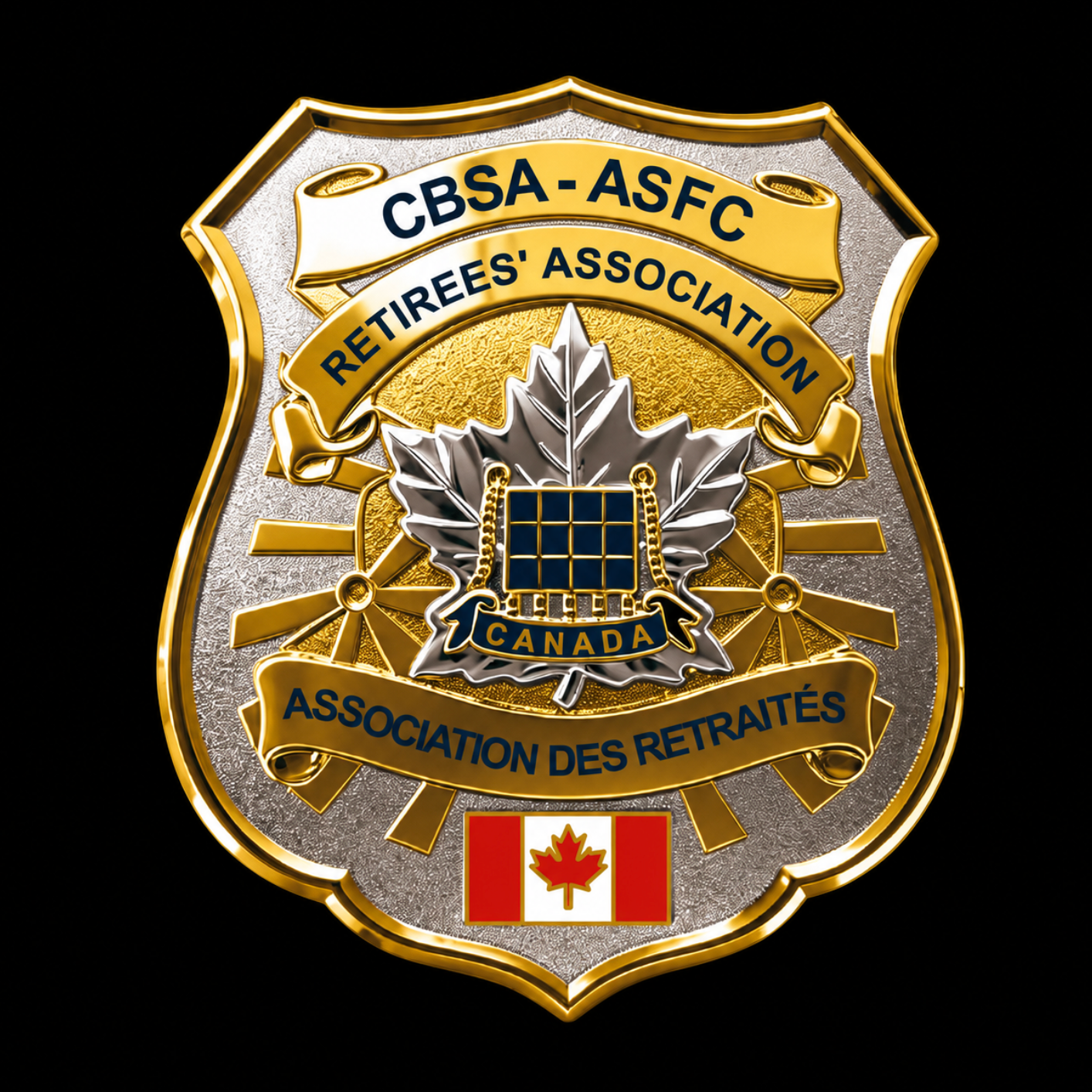 Canada Border Services Agency CBSA(ASFC) Retirees' Association badge Replica Movie Props