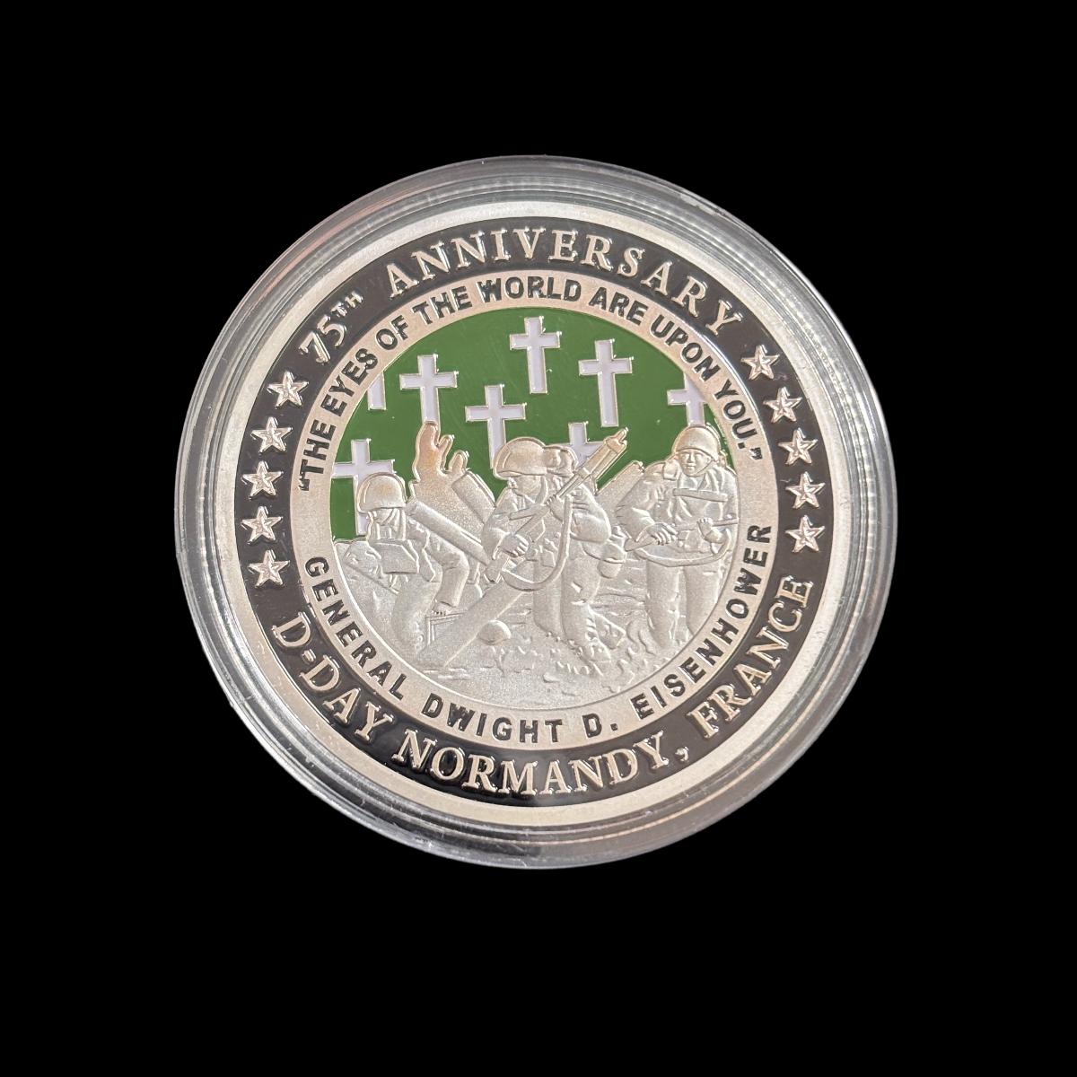 75TH ANNIVERSARY D-DAY NORMANDY, FRANACE Challenge Coin