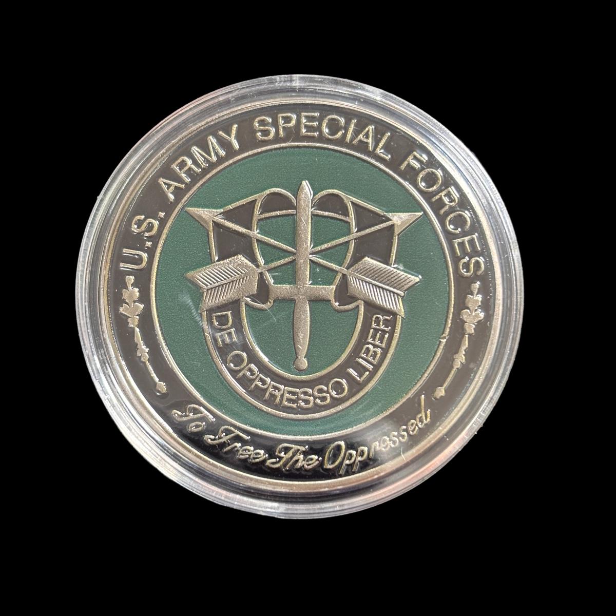 U.S.ARMY SPECIAL FORCES TO FREE THE OPPRESSED Challenge Coin