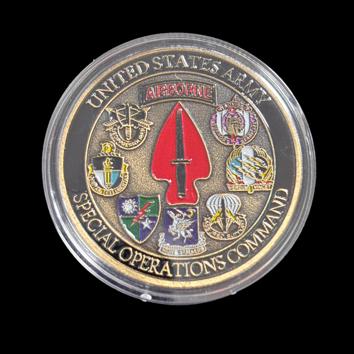 UNITED STATES ARMY SPECIAL OPERATIONS COMMAND Challenge Coin