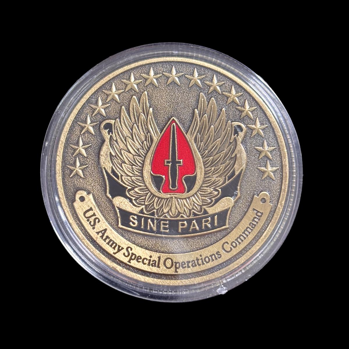 UNITED STATES ARMY SPECIAL OPERATIONS COMMAND Challenge Coin