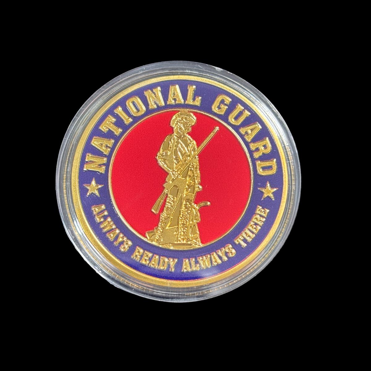 NATIONAL GUARD ALWAYS READY ALWAYS THERE Challenge Coin