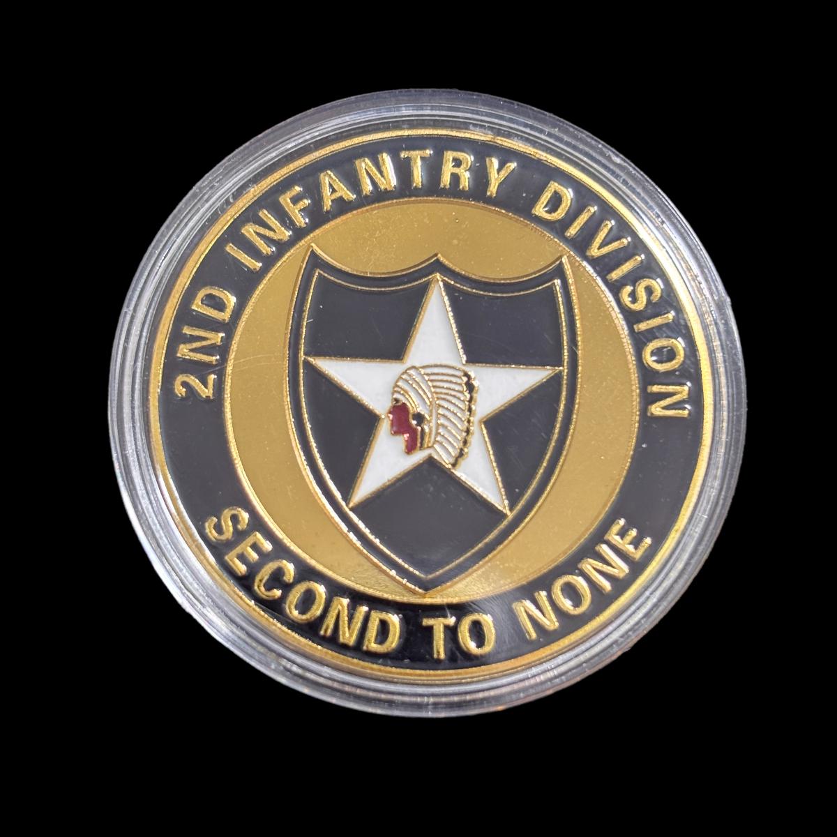 U.S. DEPT.OF THE ARMY 2ND INFANTRY DIVISION Challenge Coin