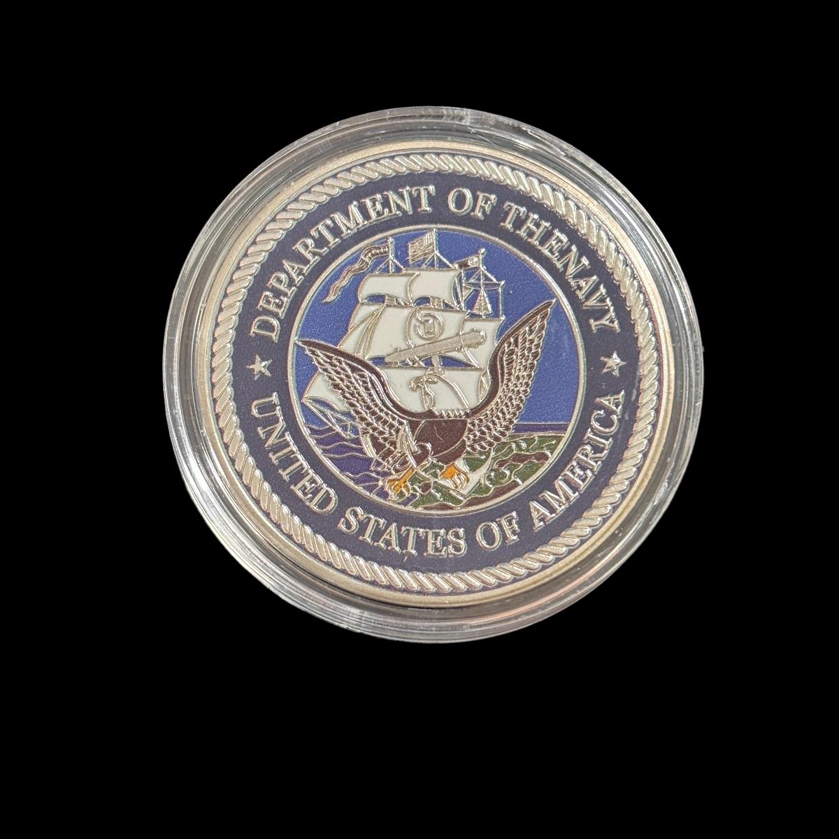 U.S. DEPT. OF THE NAVY USS THEODORE ROOSEVELT Challenge Coin