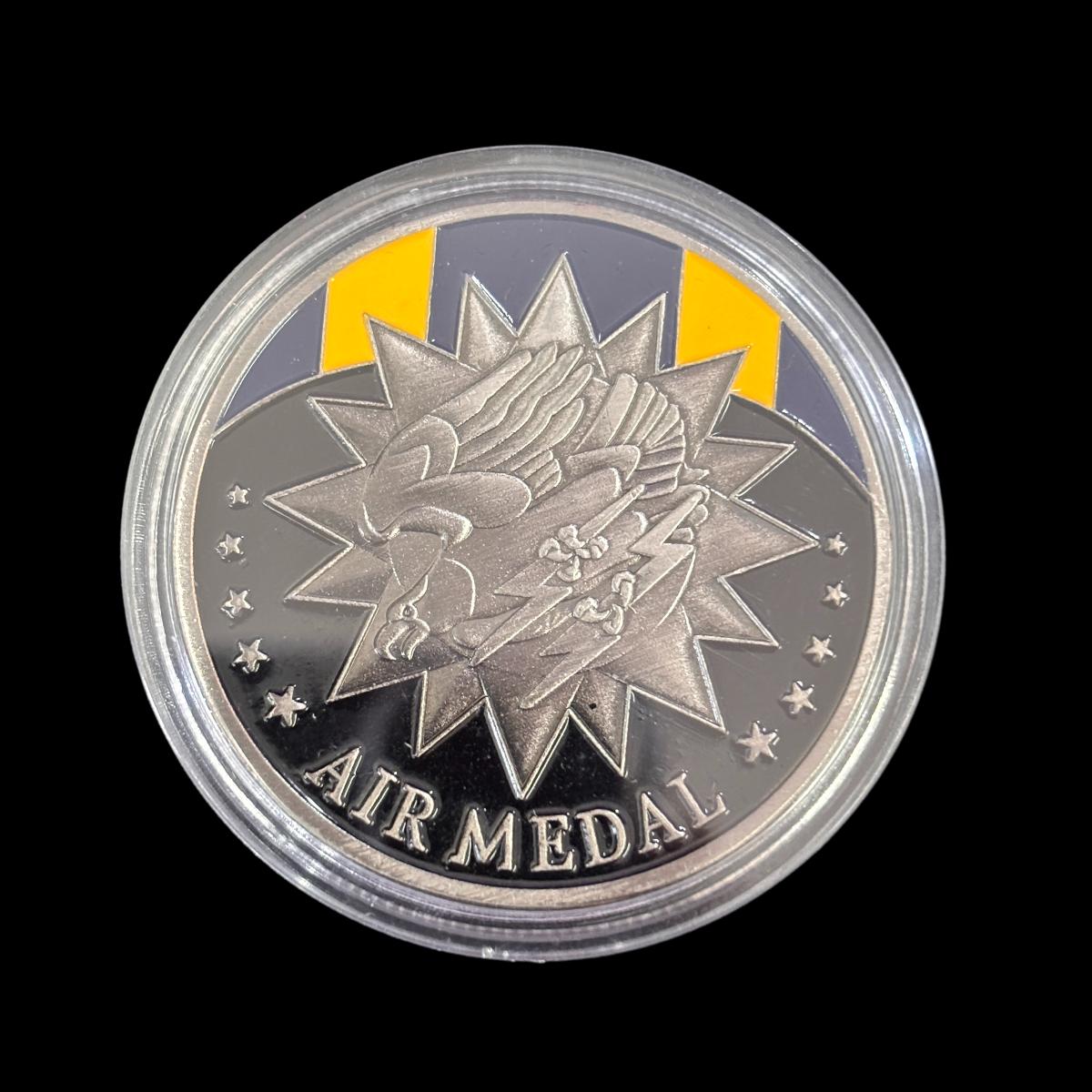 AIR MEDAL MERITORIOUS ACHIEVEMENT IN AERIAL FLIGHT Challenge Coin