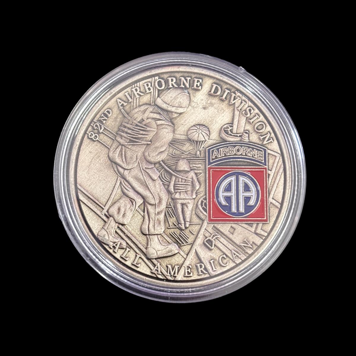 82ND AIRBORNE DIVISION ALL AMERICAN THIS WE'LL DEFEND Challenge Coin