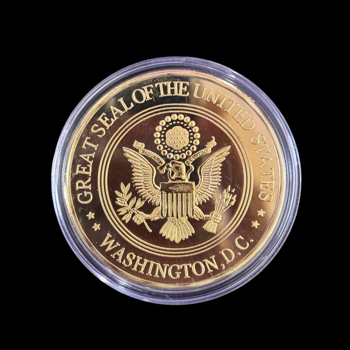 GREAT SEAL OF THE US WASHINGTON,D.C. SEAL TEAM SEA · LAND · AIR Challenge Coin