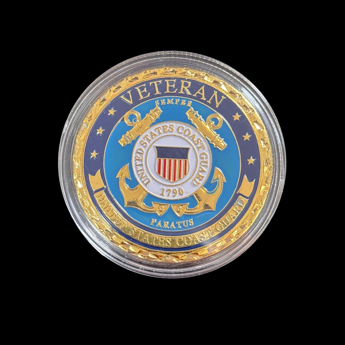 U.S. COAST GUARD VETERAN Challenge Coin