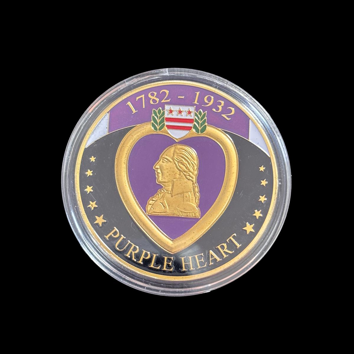 MERIT PURPLE HEART 1782-1932 Challenge Coin