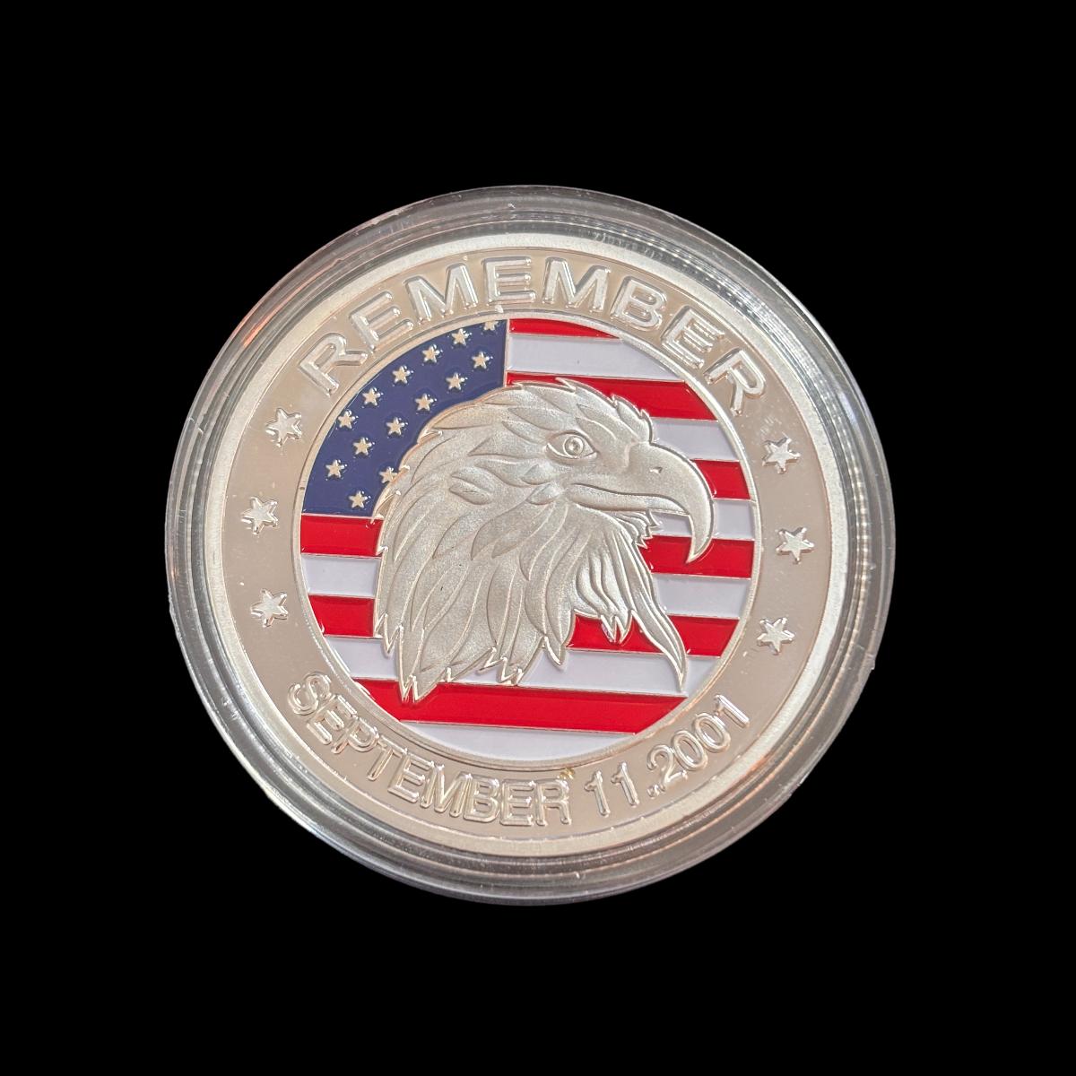 REMEMBER SEPTEMBER 11. 2001 UNITED WE STAND Challenge Coin