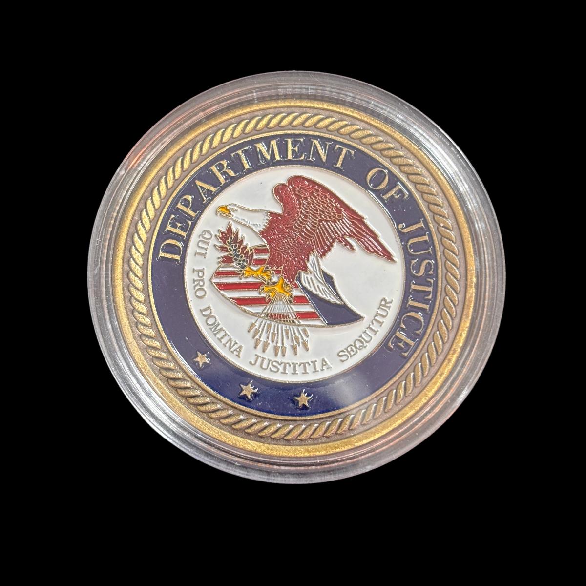 DEPT. OF JUSTICE Challenge Coin