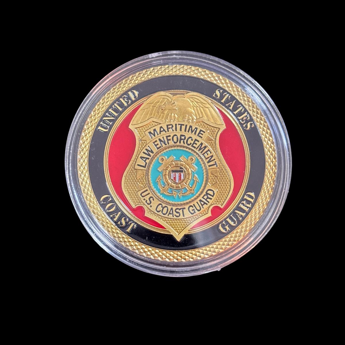 MARITIME LAW ENFORCEMENT U.S. COAST GUARD Challenge Coin