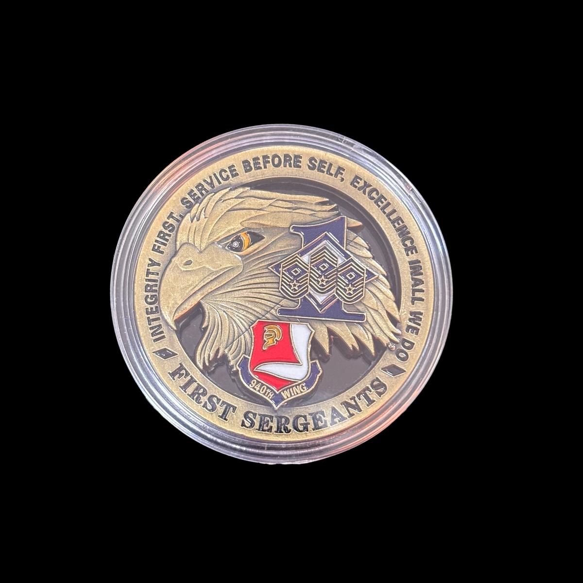 FIRST SERGEANTS 940TH WING Challenge Coin