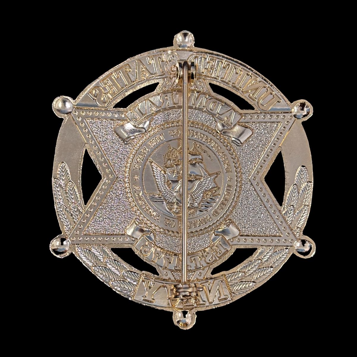 U.S. DEPT. OF THE NAVY ADMIRAL EST.1775 BADGE Replica Movie Props