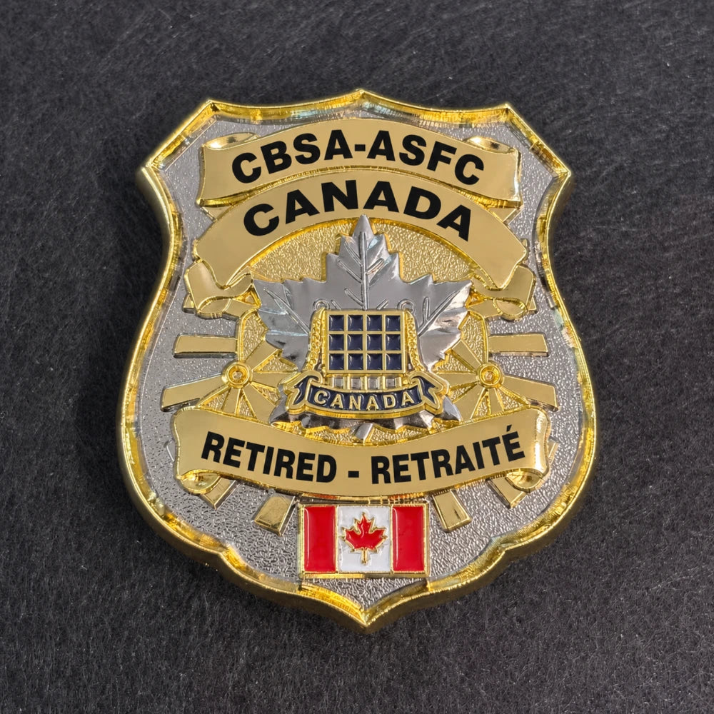 Canada Border Services Agency CBSA(ASFC) RETIRED badge Replica Movie Props