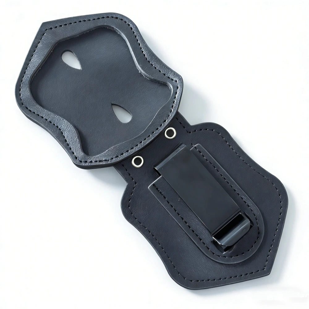Vegan leather Police Holder For Boston Badges