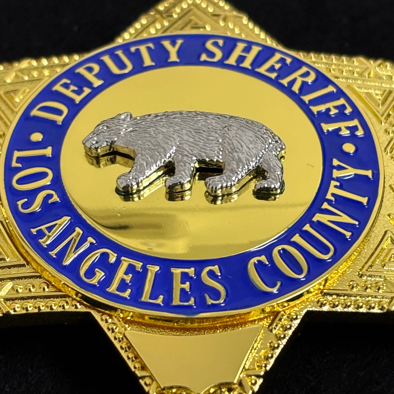 Los Angeles County deputy Sheriff Bear Badge LASD Replica Movie Props