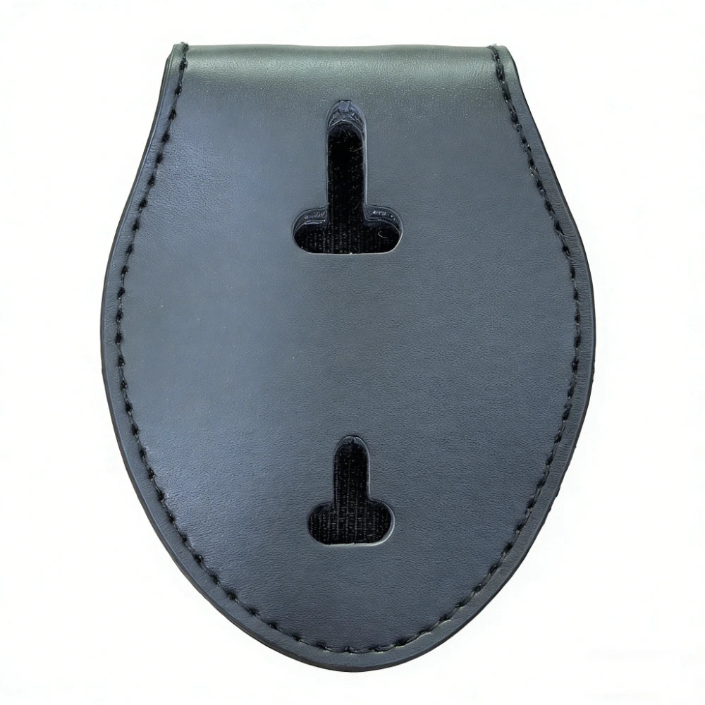 Oval Police Badge Holder Vegan leather Multi-size Police Badges