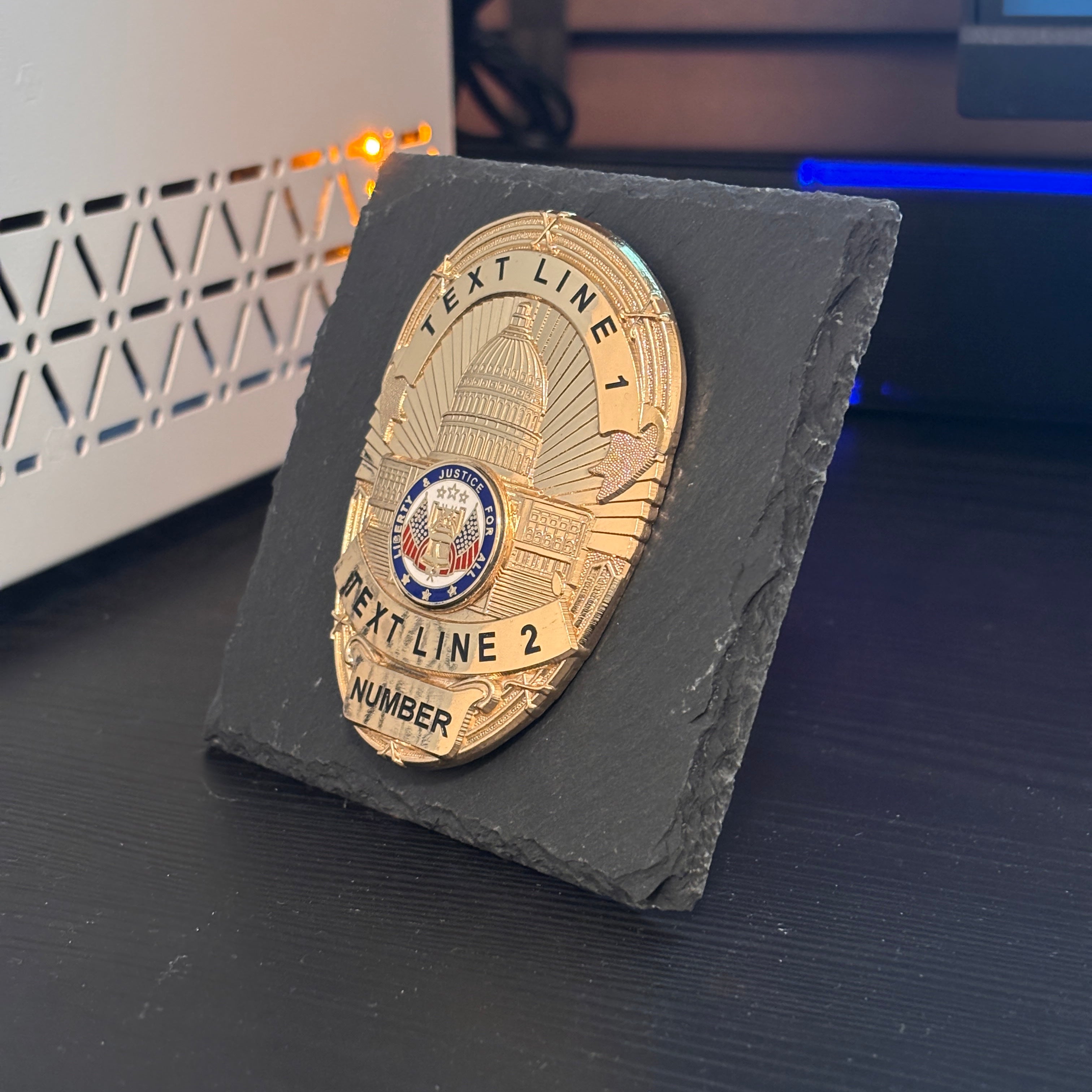 Police badge Desk Decor,Law Enforcement Award & Recognition Collectible gifts retirement memorial