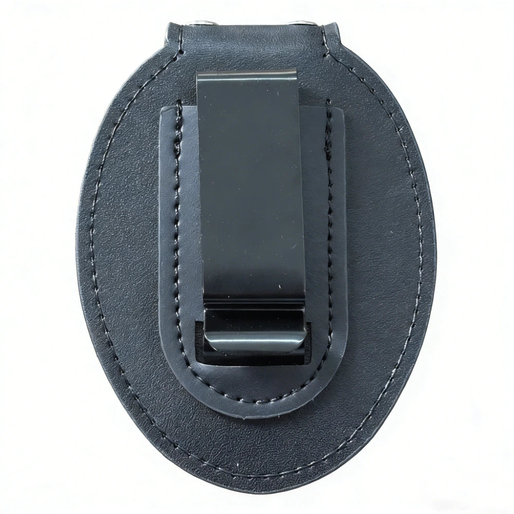 Vegan leather Oval Police Holder For LAPD Badges