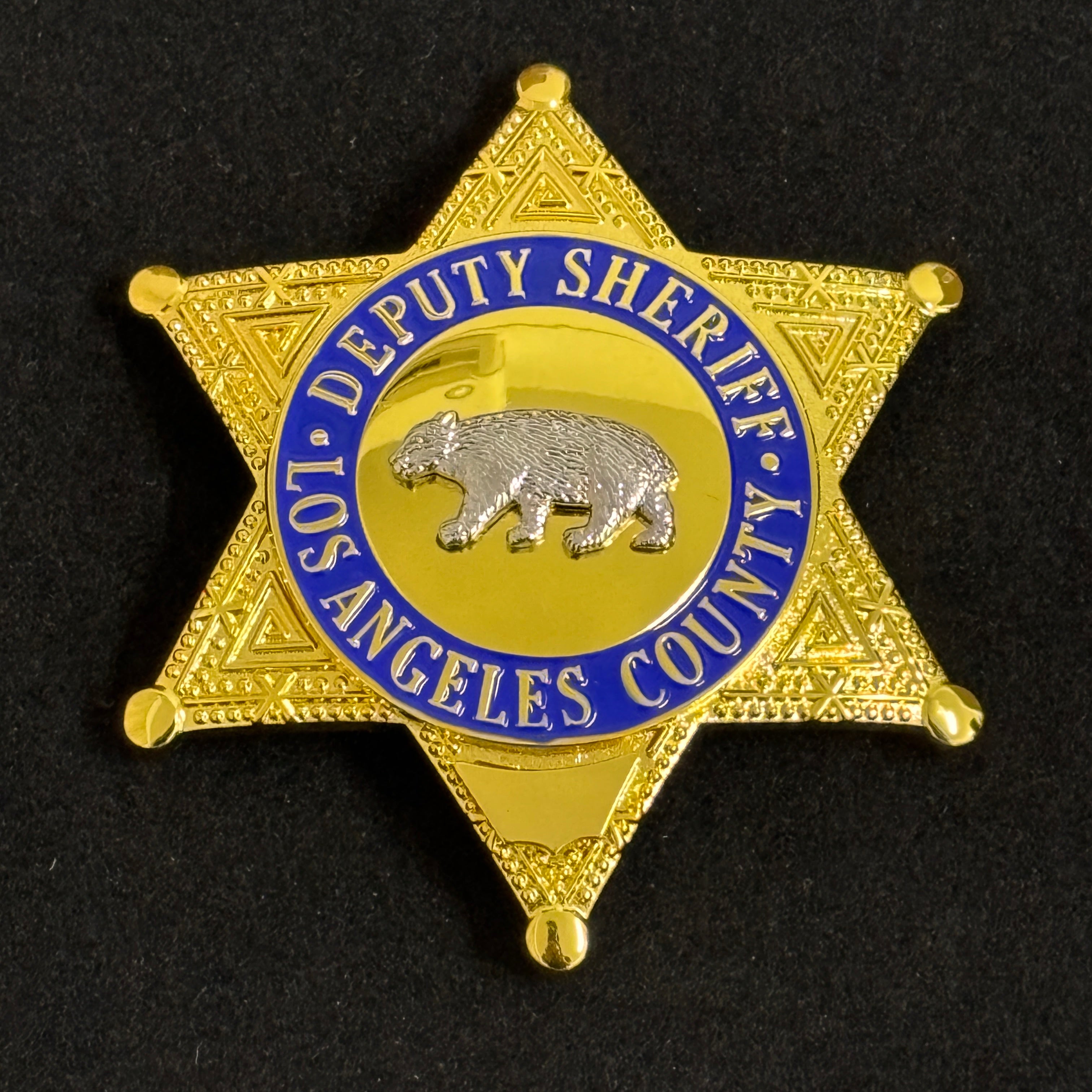Los Angeles County deputy Sheriff Bear Badge LASD Replica Movie Props