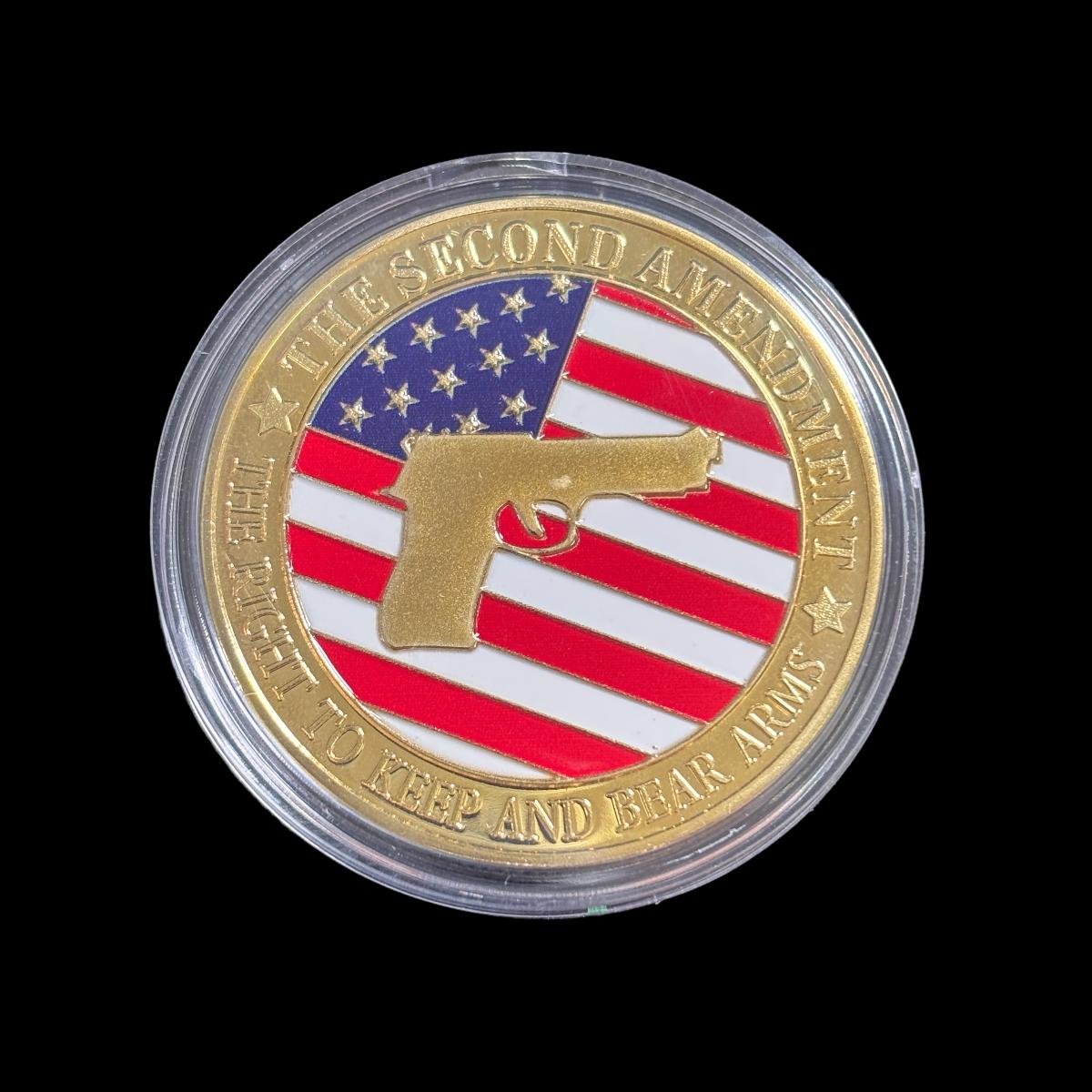 THE SECOND AMENDMENT THE RIGHT TO KEEP AND BEAR ARMS Challenge Coin