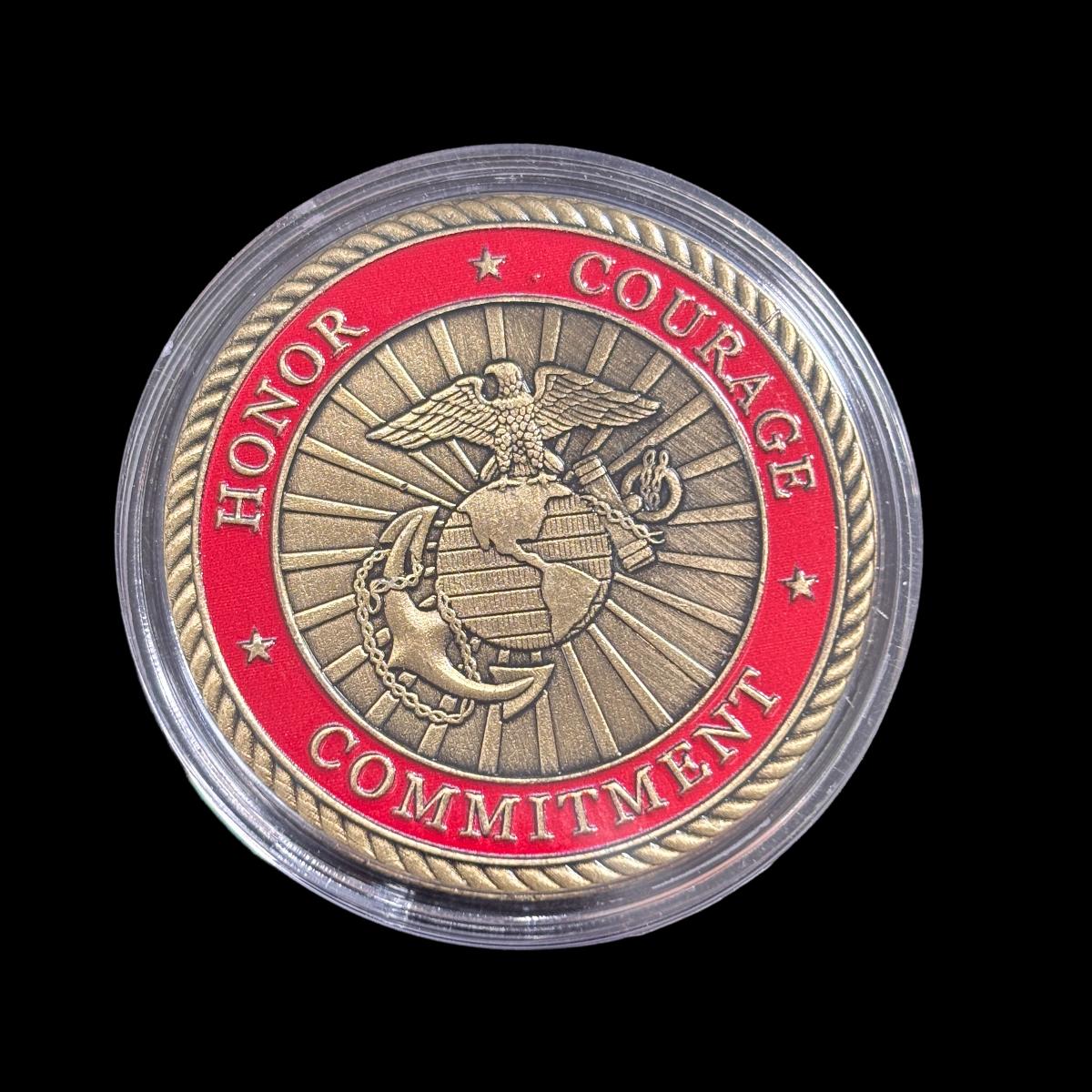 ONCE A MARINE ALWAYS A MARINE Challenge Coin