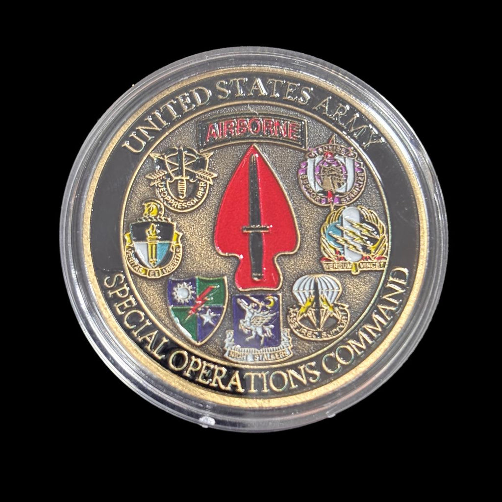 General Rudd Command Coin UNITED STATES ARMY SPECIAL OPERATIONS COMMAND Challenge Coin