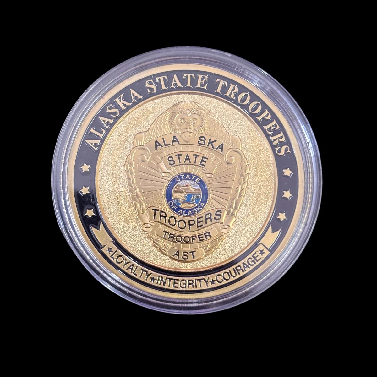 ALASKA STATE TROOPERS AST Challenge Coin