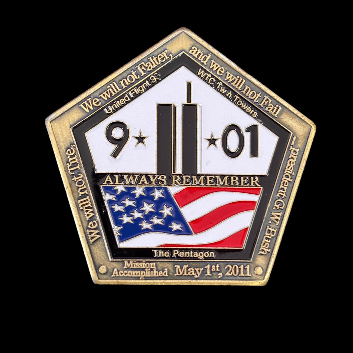 ALWAYS REMENBER 911 THE PENTAGON Challenge Coin