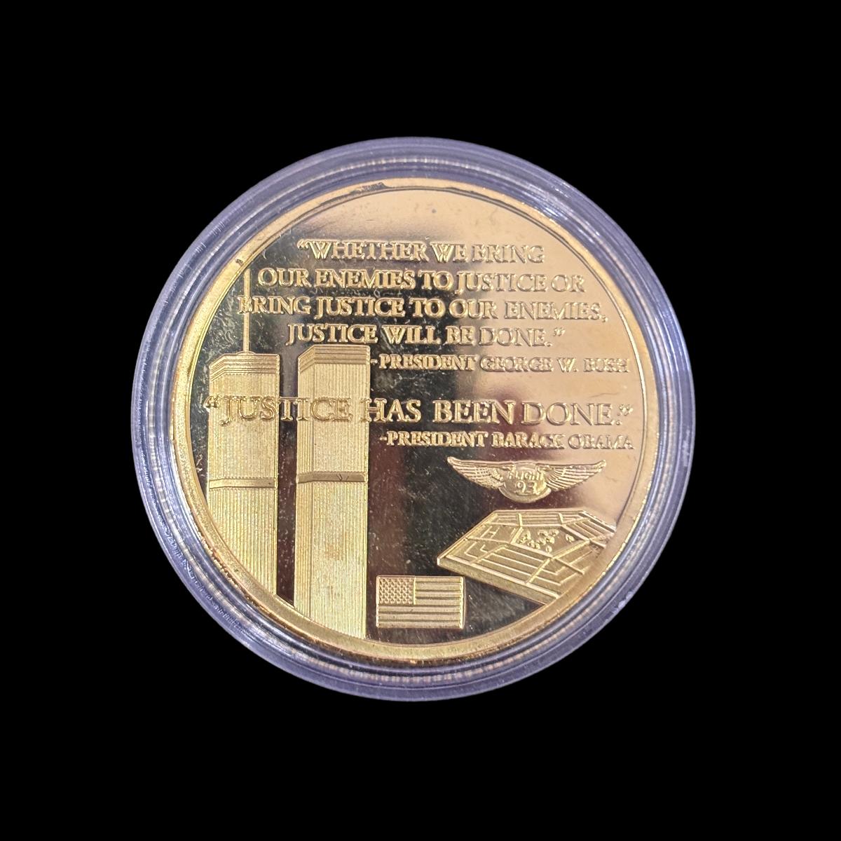 YOU CAN RUN BUT YOU CANNOT HIDE Challenge Coin