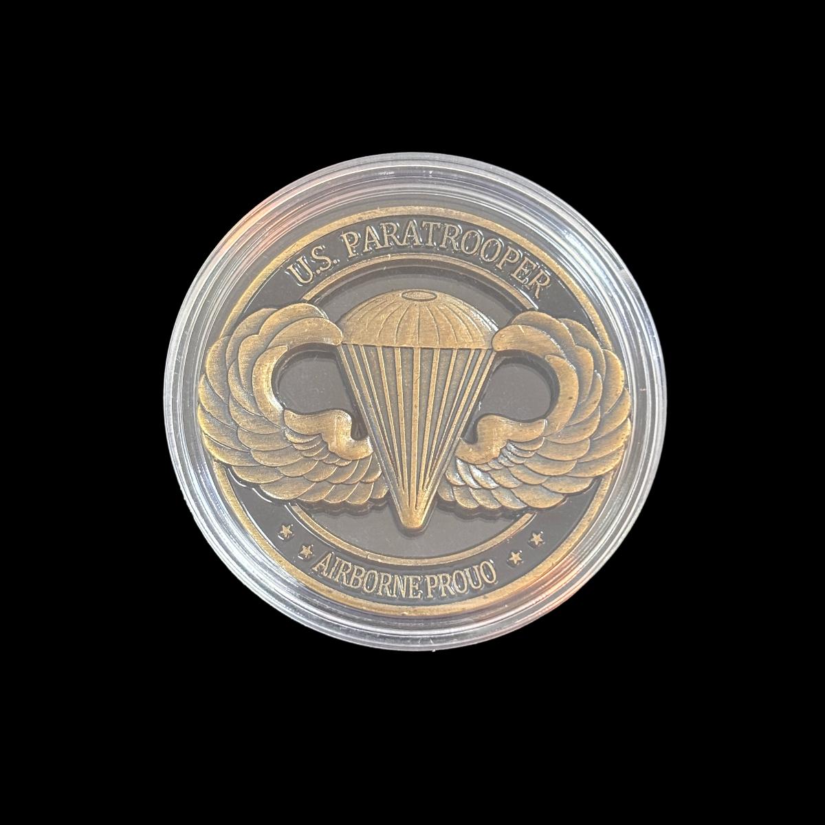U.S.PARATROOPER AIRBORNE PROUO Challenge Coin