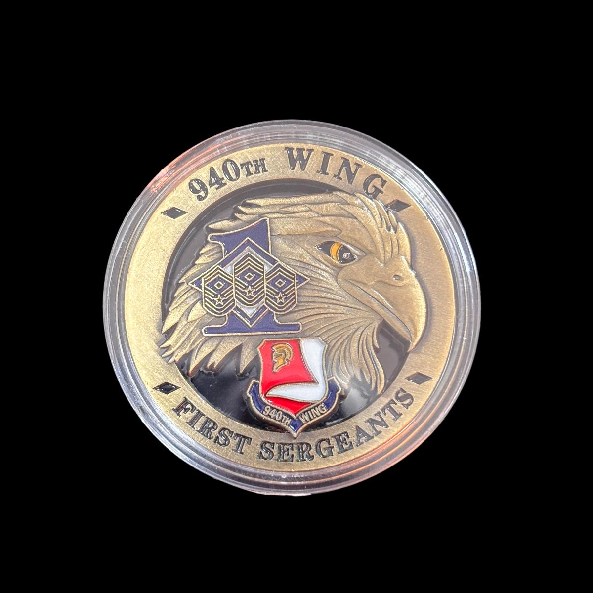 FIRST SERGEANTS 940TH WING Challenge Coin