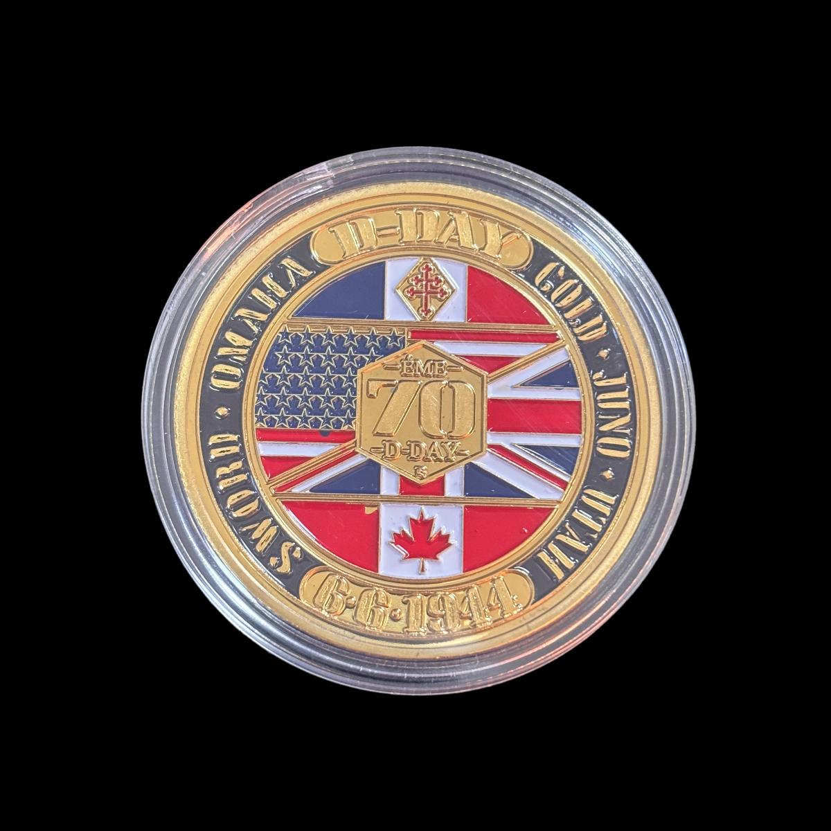 D-DAY 70TH ANNIVERSAIRY VICTORY Challenge Coin