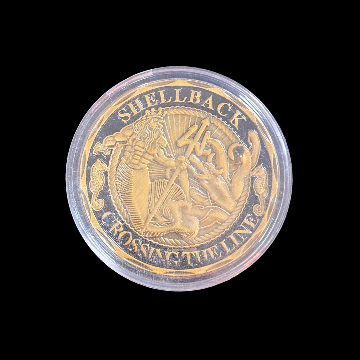 US NAVY SHELLBACK CROSSING THE LINE Challenge Coin