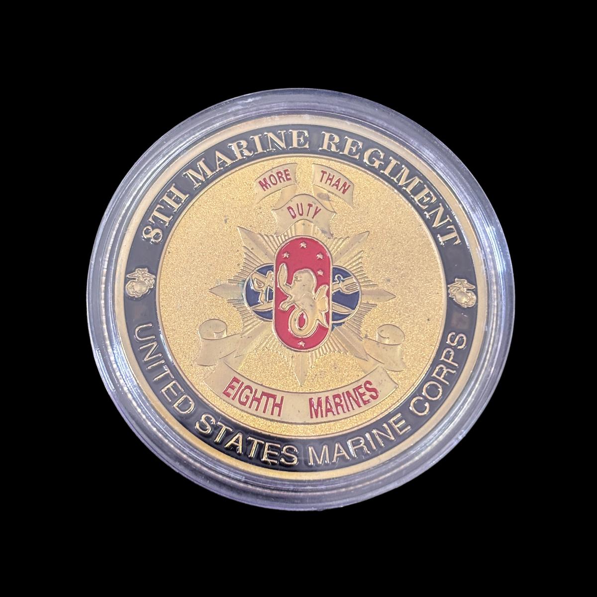 US MARINE CORPS 8TH MARINE REGIMENT Challenge Coin