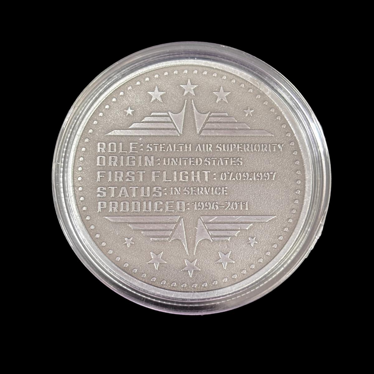 ROLE ORIGIN FIRST FLIGHT F-22 Challenge Coin