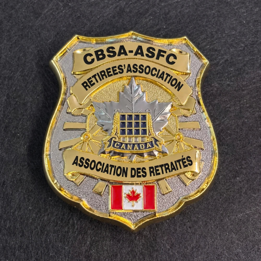 Canada Border Services Agency CBSA(ASFC) Retirees' Association badge Replica Movie Props