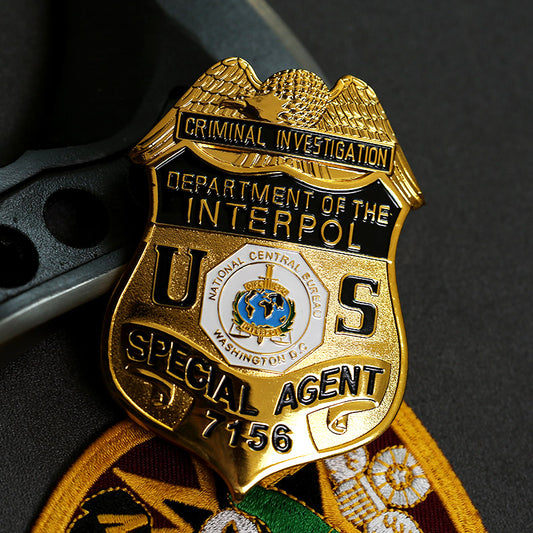 Criminal Investigation Department Of The Interpol Special Agent BADGE